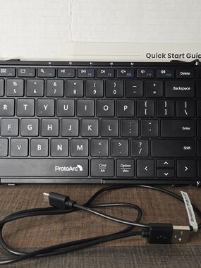 Black Wireless Bluetooth Keyboard for Windows & Mac